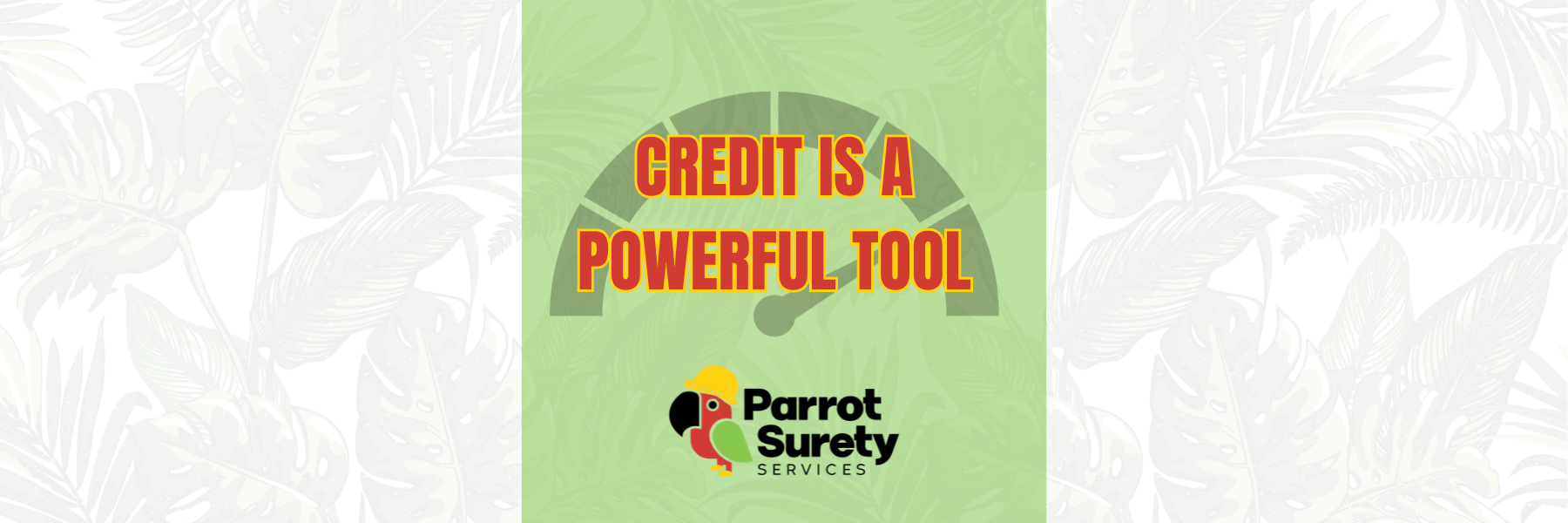 Credit is a Powerful Tool title image parrot surety services